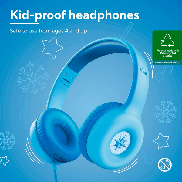 Навушники Trust Nouna Kids Headphones Mic Blue (25278_TRUST)