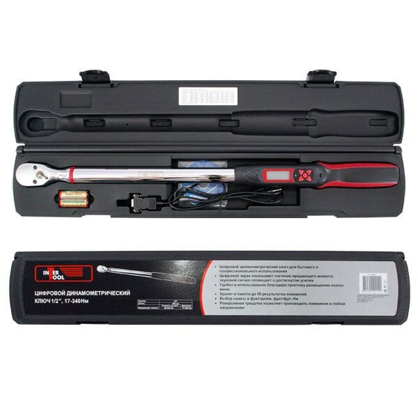 Ключ динамометричний електронний 1/2 68-340 N.m INTERTOOL XT-9021
