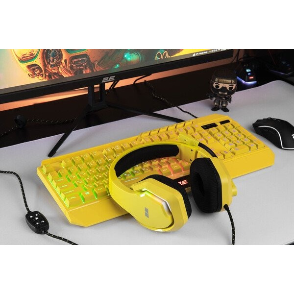 Навушники 2E Gaming HG315 RGB USB 7.1 Yellow (2E-HG315YW-7.1)
