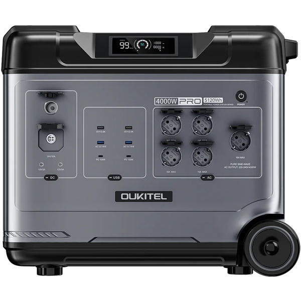 Зарядна станція Oukitel P5000E Pro 4000Вт (5120Вт/г) LiFePo4 UPS, MPPT, PD100 Вт