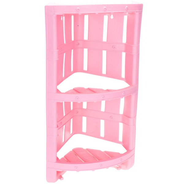 Полиця кутова двох'ярусна VIOLET HOUSE 1022 Бамбу Powder-Pink