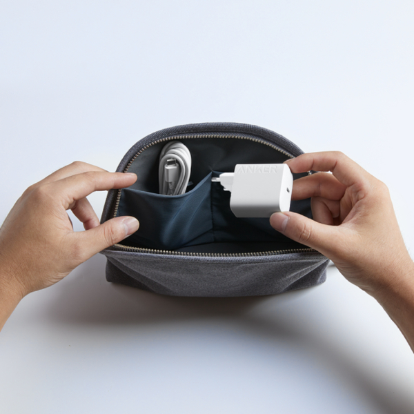 Мережевий зарядний пристрій Anker PowerPort 312 White, 20 W USB Type-C (B2347G21) + кабель USB Type-C