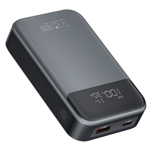 Зовнішній акумулятор (Power Bank)  XO PR232 - 10000 mAh PD30W + PPS33W (Чорний)