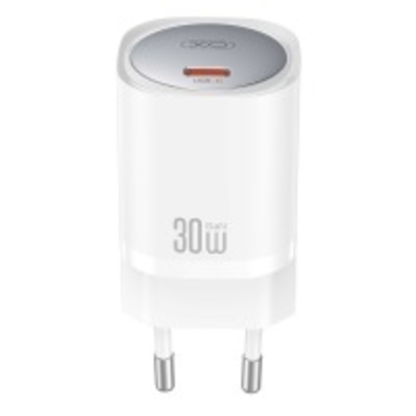 Мережева зарядка XO CE20 - 33W Single port USB-C PD30W/PPS33W (Білий)