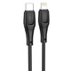 КабельXO NBQ239A Zeus Series High Elastic Type-C to Lightning - 27W - 1m (Чорний)