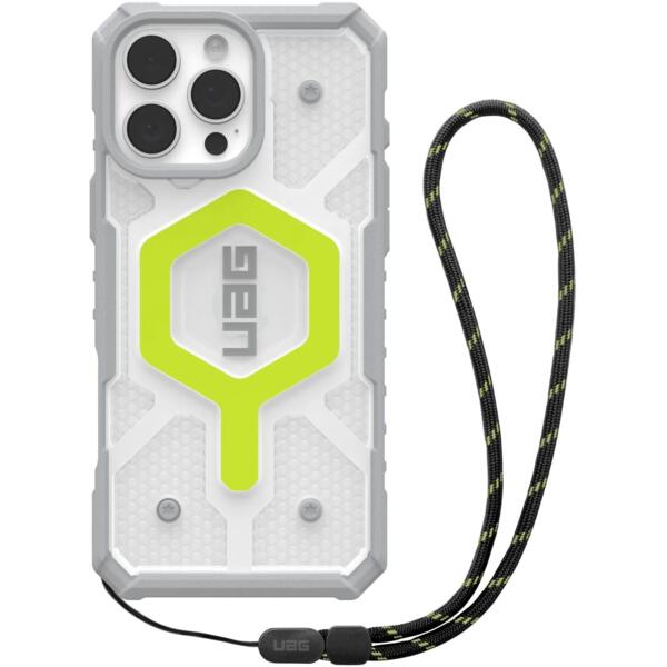 Панель Urban Armor Gear Pathfinder Clear Magsafe для Apple iPhone 16 Pro Max Active Neon (1144651BV01)