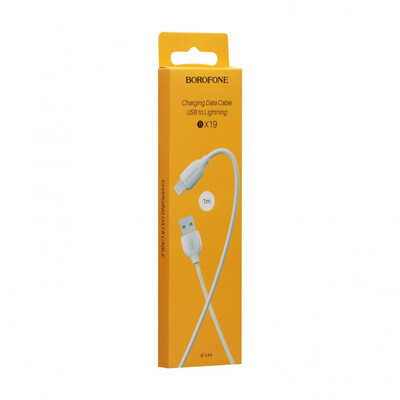 КабельBorofone BX19 Benefit Lightning White