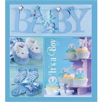 Альбом EVG 20sheet Baby collage Blue w/box (UA)