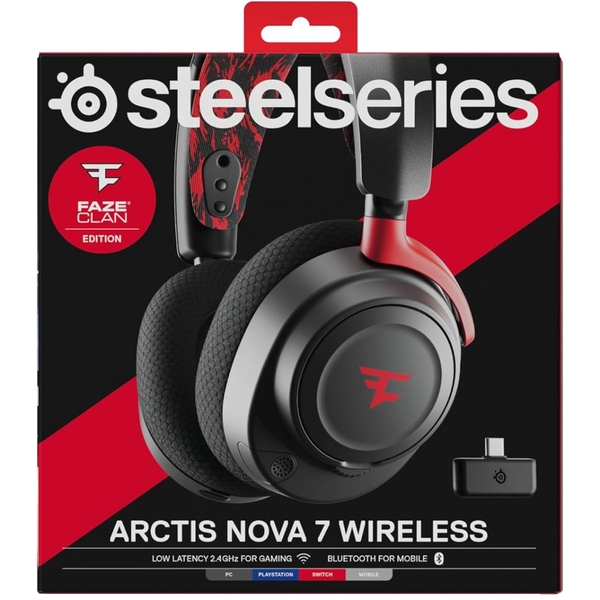 Наушники SteelSeries Arctis Nova 7 Wireless Faze Clan PC/PS/SW/MAC/MOB