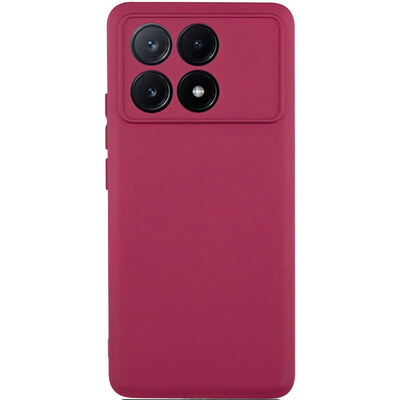Чохол Original Silicone Case для Xiaomi Poco X6 Pro 5G Bordo