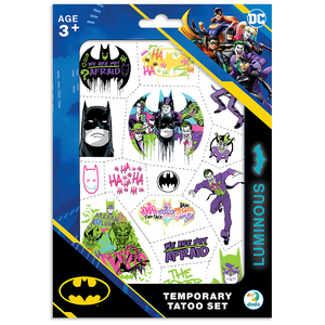 Набір дитячих тимчасових татуювань Batman. Герої Готем Сіті