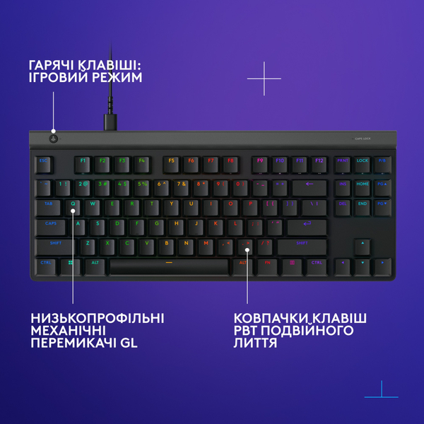 Клавiатура Logitech G515 TKL Black 920-012872