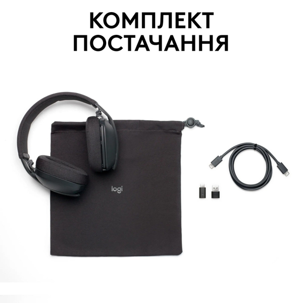 Наушники Logitech Zone Vibe Wireless MS Graphite (981-001157)
