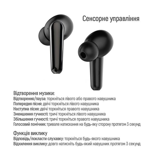 Навушники СolorWay TWS-3 Earbuds Black (CW-TWS3BK)