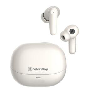 Навушники СolorWay Slim TWS-1 Earbuds Long Life Beige (CW-TWS1BE)