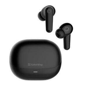 Навушники СolorWay Slim TWS-1 Earbuds Long Life Black (CW-TWS1BK1)