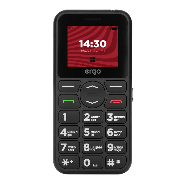 Мобiльний телефон Ergo R181 Dual Sim Black