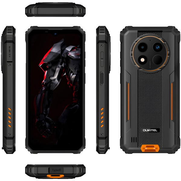 Смартфон Oukitel WP28S 6.5HD+ /4GB+128GB/ T606 /10600mAh /13+5Мп/ IP69K /NFC Orange