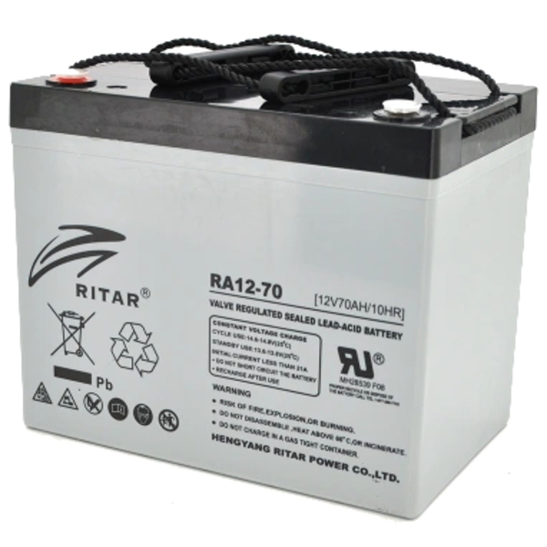 Акумуляторна батарея RITAR RA12-70 70A 12В