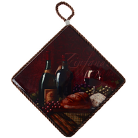 Дошка обробна Limited Edition WINE TIME / підставка під гаряче/ квадр. 17х17см (B160074)