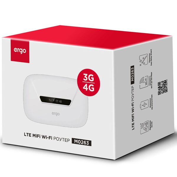 netw.a ERGO M0263 (cat4) 3G/4G Wi-Fi Мобільний роутер (білий)