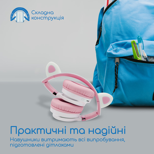 Навушники Promate Panda Bubblegum