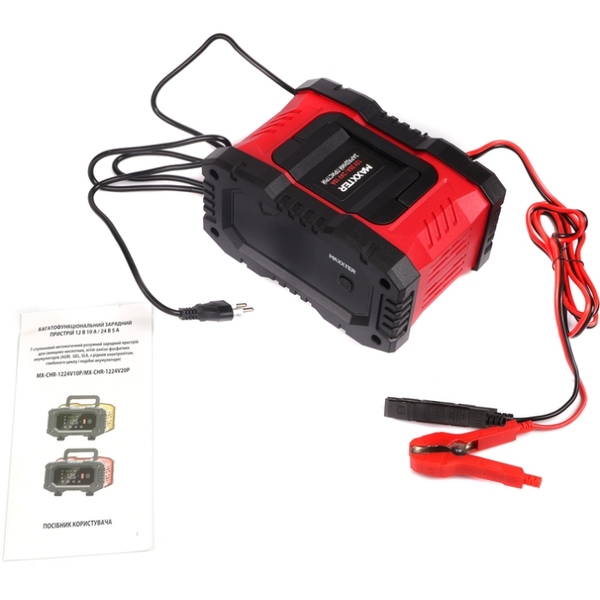 Зарядное устройство Maxxter MX-CHR-1224V20P для АКБ 12-24В, 20А
