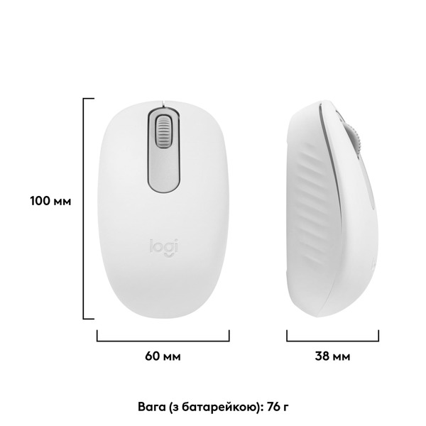 Миша Logitech M196 Off White (910-007460)