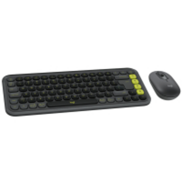 Комплект (клавіатура, миша) бездротовий Logitech Pop Icon Combo Graphite (920-013156)