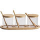 Банка VIVA BAMBOO /НАБІР/3х350 мл/підставка+ложка/ в уп. (R350/4)