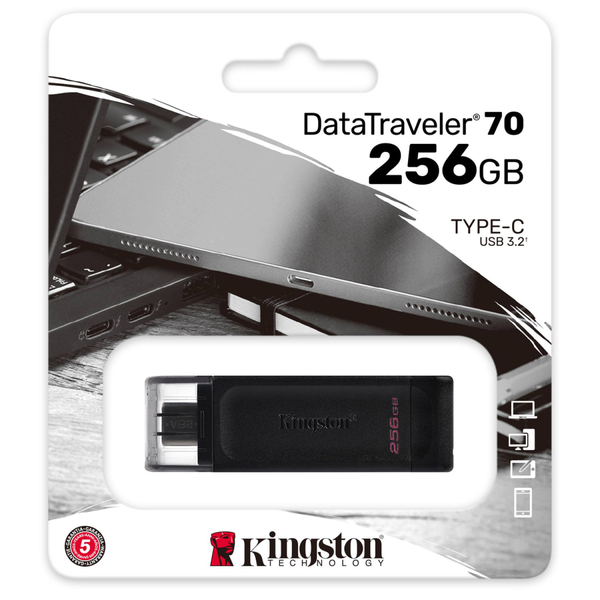 USB-Флешка Kingston DataTraveler 70 256GB USB Type-C Black