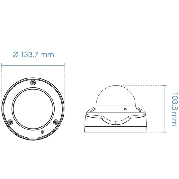 IP камера VIVOTEK FD9388-HTV f2.8~12mm DOME