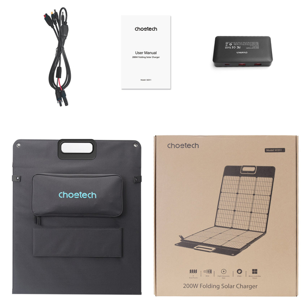 Сонячна панель Choetech Solar panel 200W (SC011-BK)