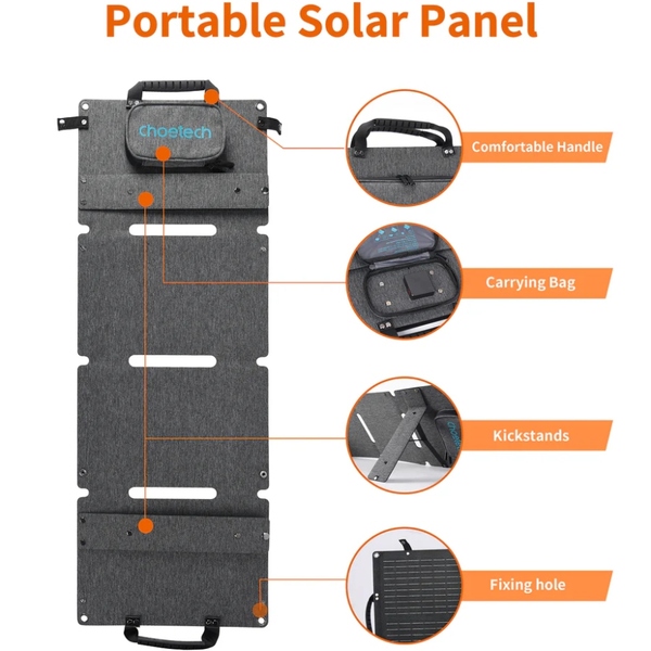 Солнечная панель Choetech SC006-V5-GY