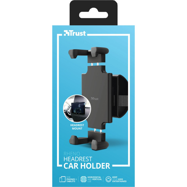 Автомобильный держатель Trust Rheno Headrest Holder для смартфона и планшета 7-11, Black (23699_TRUST)