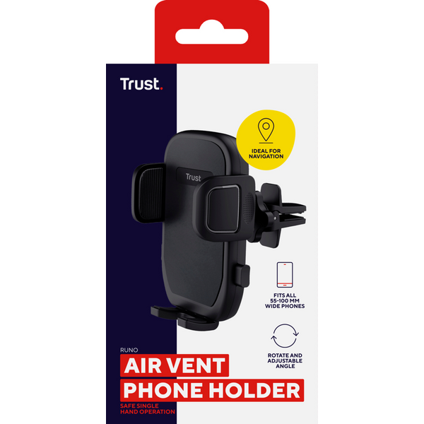 Автомобільний тримач Trust Runo Air vent для смартфона 4-7, Black (24983_TRUST)