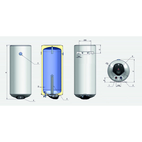 Водонагрівач Eldom Eureka 80 WV08046D