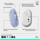 Мышь беспроводная Logitech Pop Mouse with Emoji Lilac (910-007414)