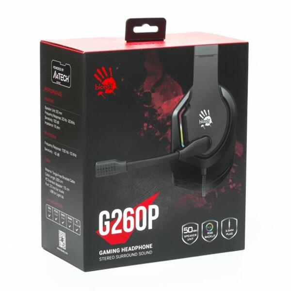 Гарнитура A4Tech Bloody G260p Black