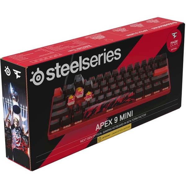Клавіатура SteelSeries Apex 9 TKL UA OptiPoint Mini Faze Clan 64853