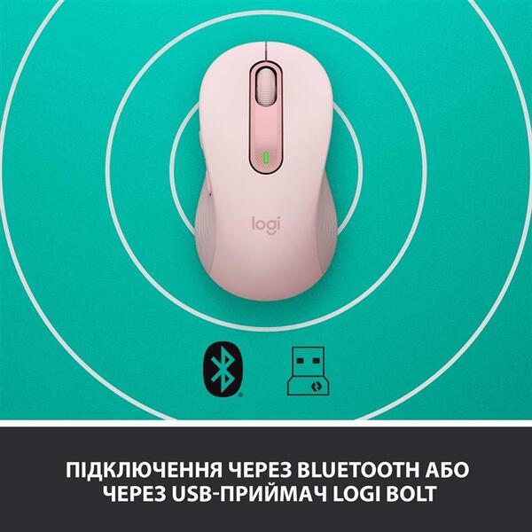 Миша Logitech Signature M650 L Rose (910-006237)