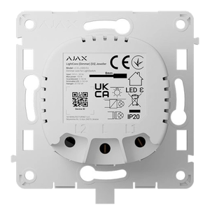 Бездротовий розумний сенсорний димерний вимикач світла Ajax LightCore (Dimmer) [55] (8EU) ASP white