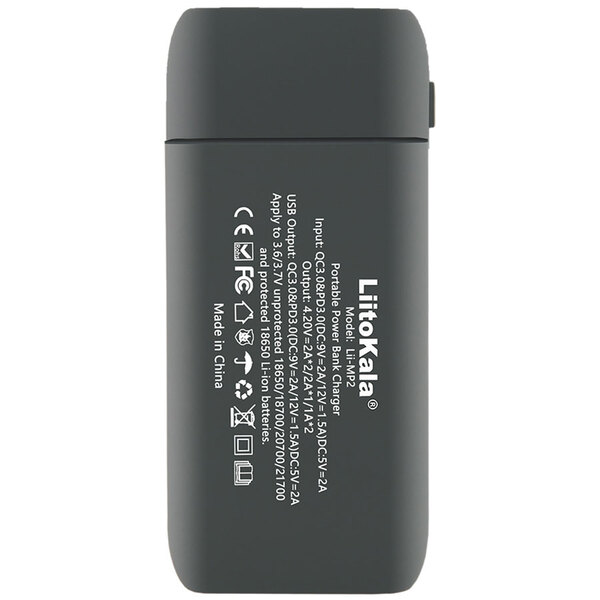 Внешний аккумулятор (Power Bank) LiitoKala Lii-MP2, QC3.0&PD3.0, без АКБ, Дисплей