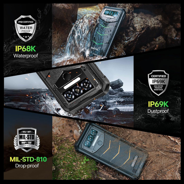 Смартфон Oukitel WP38 6.52 HD /6GB/256GB/ MT8788 / 10600mAh / IP68 / 13+5Мп Black