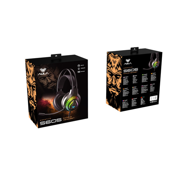 Наушники Aula S605 Wired gaming headset Black (6948391235202)