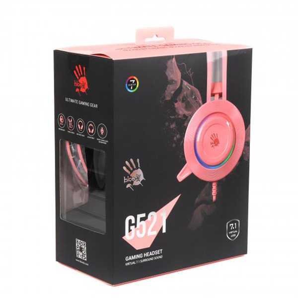 Навушники A4Tech Bloody G521 Pink