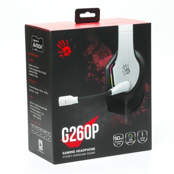 Навушники A4Tech Bloody G260p White