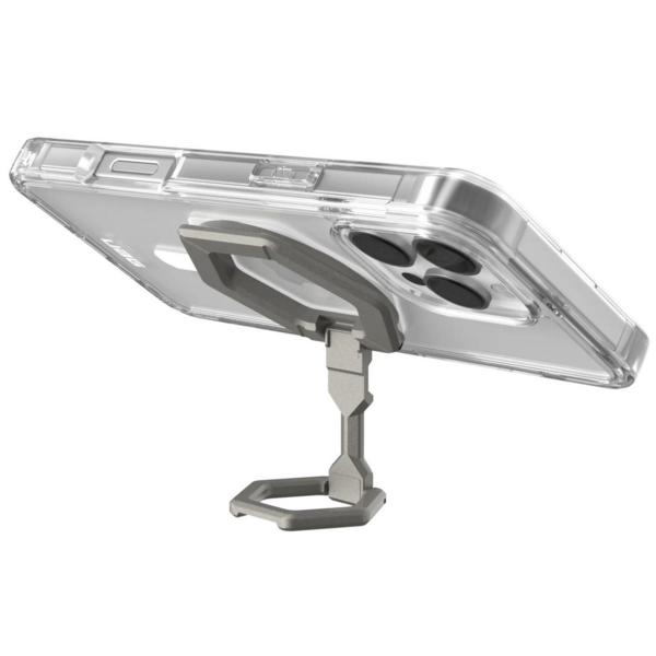 Панель Urban Armor Gear Plyo MagSafe для Apple iPhone 16 Pro Max Magnetic Ring Ice White/Titanium Stand (1144811BV01)