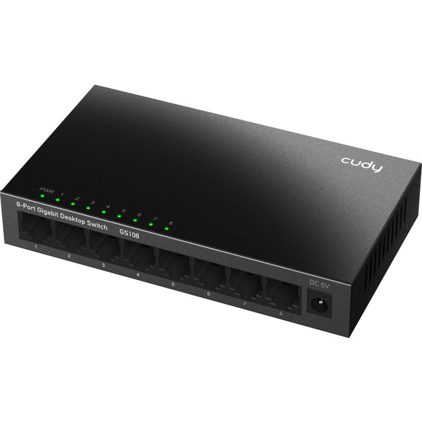 Комутатор Cudy GS108, 8-Port Gigabit Metal  Switch
