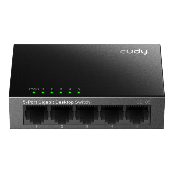 Комутатор Cudy GS105, 5-Port Gigabit Metal  Switch